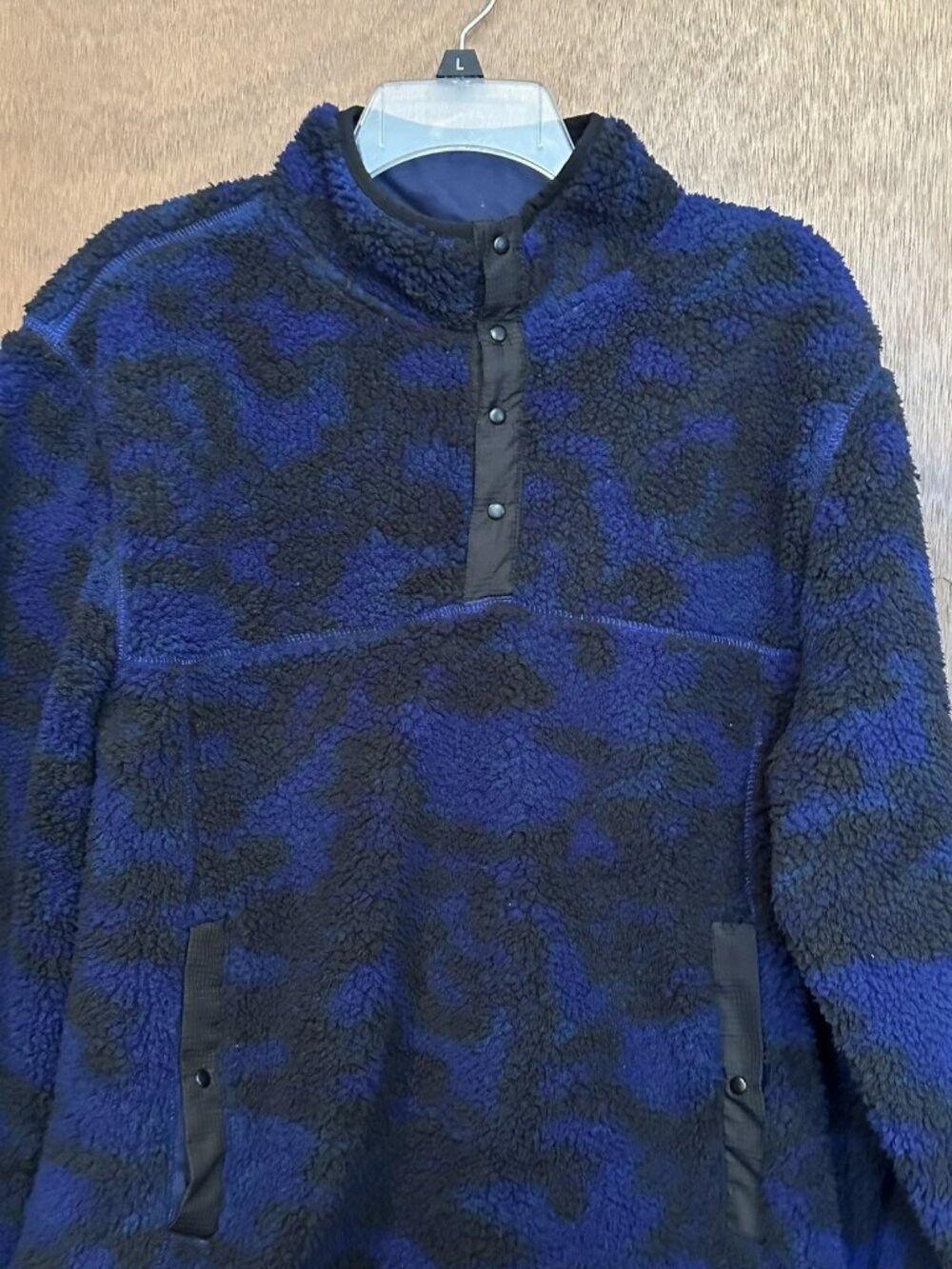 ROBERT GRAHAM Men's CULLUM Sherpa Knit Quarter Snap Pullover Size XL